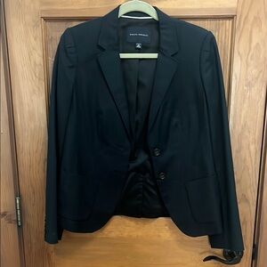 Banana Republic Black Blazer Tailored Stretch Suit Jacket